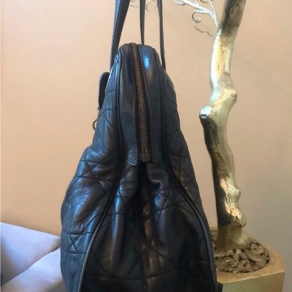 DIOR Classic large cannage calfskin shoulder bag. Black. - Picture 6 of 6